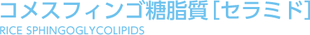 コメスフィンゴ糖脂質【セラミド】